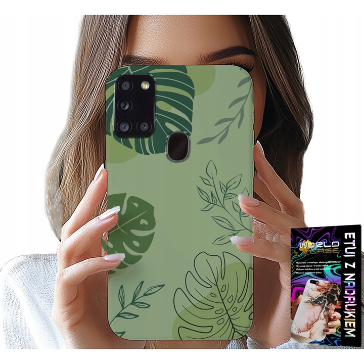 TOK SAMSUNG GALAXY A21s - Zöld növényi levelek