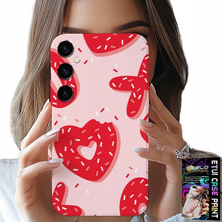 Telefontok, World Case, Samsung Galaxy S24, női modell, divatos, színes, szilikon