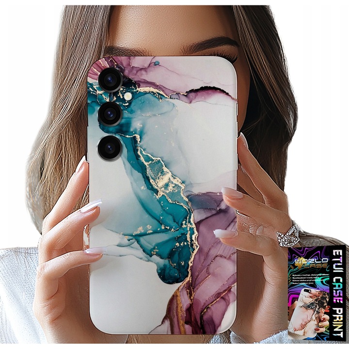 Husa Samsung Galaxy A16-hoz, World Case, márvány design, szilikon, elegáns