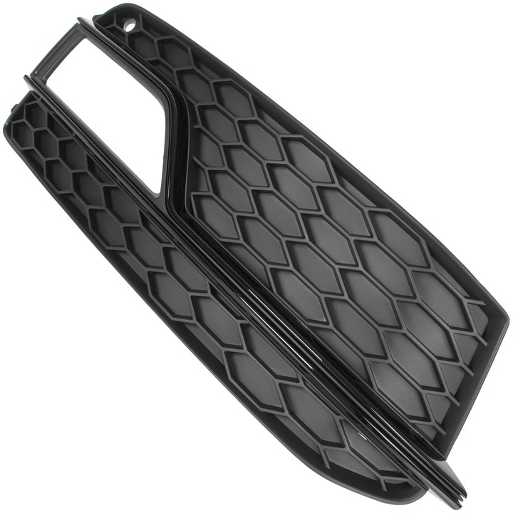 Hűtőrács Audi A5 S-LINE FL 2011-2016-hoz, M MODECAR fekete, halogén nyílással