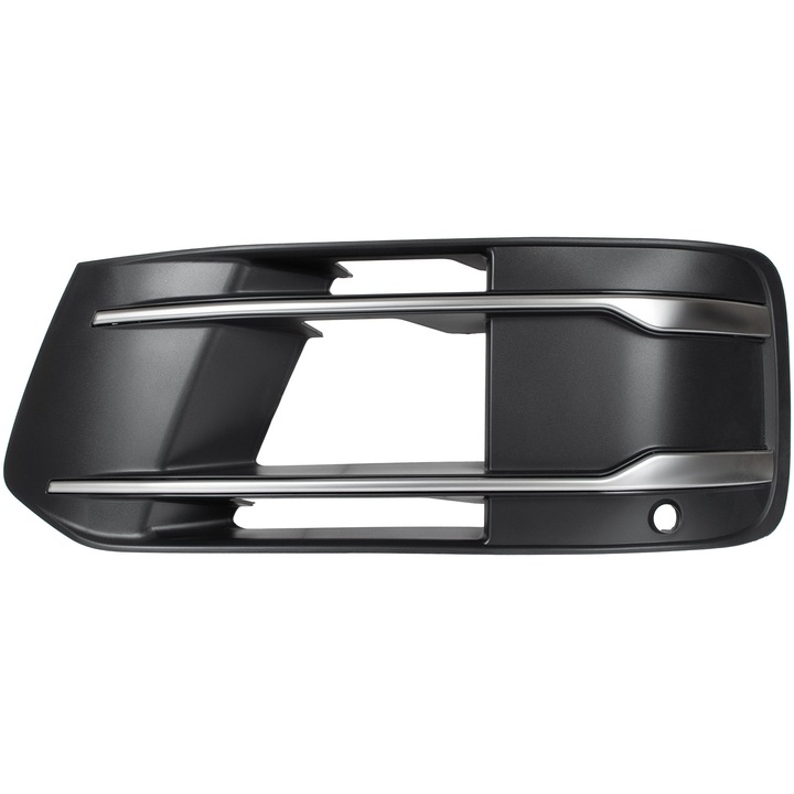 Audi Q7 2015-2019 hűtőrács, fekete rács ezüst részletekkel, bal, csere készlet