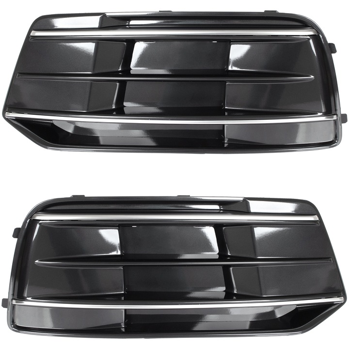 2 db hűtőrács készlet, M MODECAR, Audi Q5-höz, fekete/ezüst