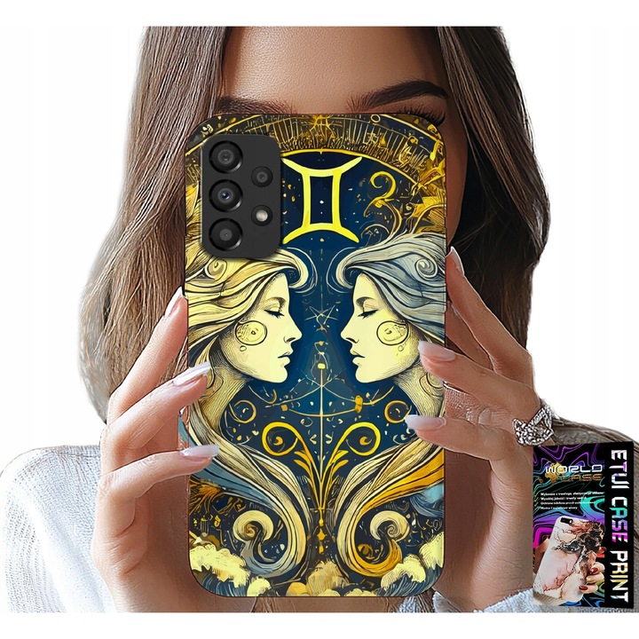 Carcasă pentru telefon, World Case, geaman zodiacal, silicon, compatibil Samsung Galaxy A72