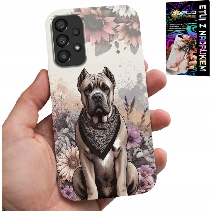 Carcasa pentru Samsung Galaxy A72, World Case, rase de câini, silicon, multicolor
