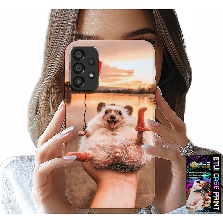 Husă pentru Samsung Galaxy A72, World Case, imprimeu arici pigmeu dulce, silicon