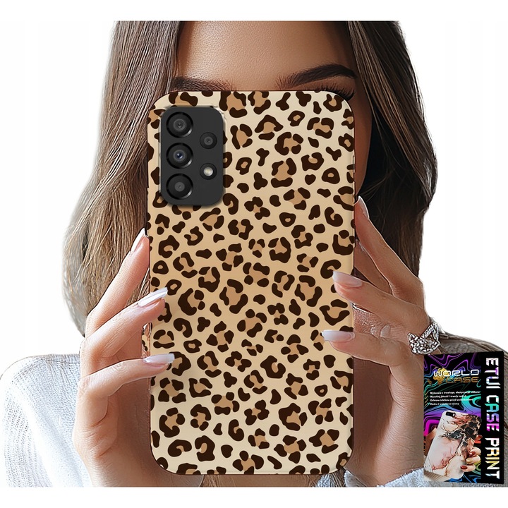 Carcasa pentru telefon, World Case, leopard, silicon, compatibil Samsung Galaxy A72