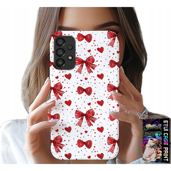 Husă pentru telefon, World Case, Samsung Galaxy A72, silicon, roșu, design fashion