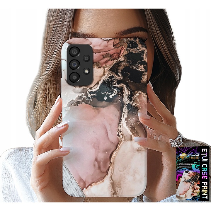 Carcasă pentru Samsung Galaxy A72, World Case, design elegant marmorat, silicon, multicolor
