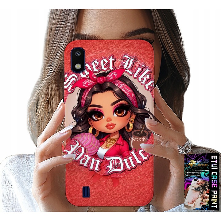 Telefontok, World Case, Samsung A10, nyomtatott, szilikon, többszínű