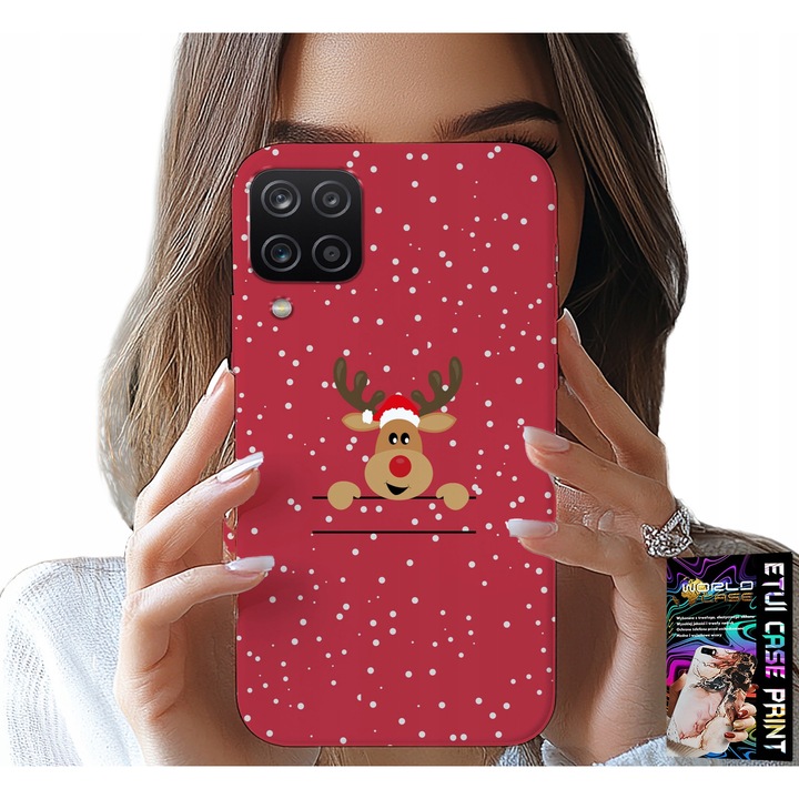 Carcasa pentru Samsung A12/M12, World Case, design Crăciun, silicon, 0, 2mm