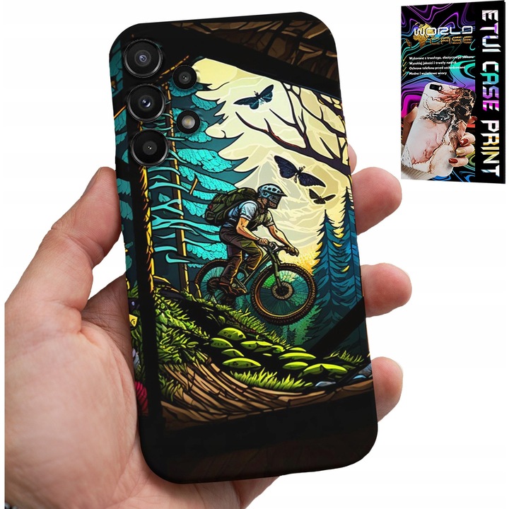 Samsung Galaxy A13 telefontok, World Case, szilikon anyag, extrém kerékpáros design, sokszínű