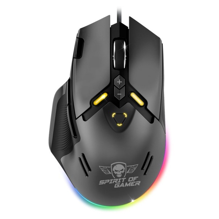 Mouse Spirit Of Gamer Elite M60, 20000DPI, RGB, negru