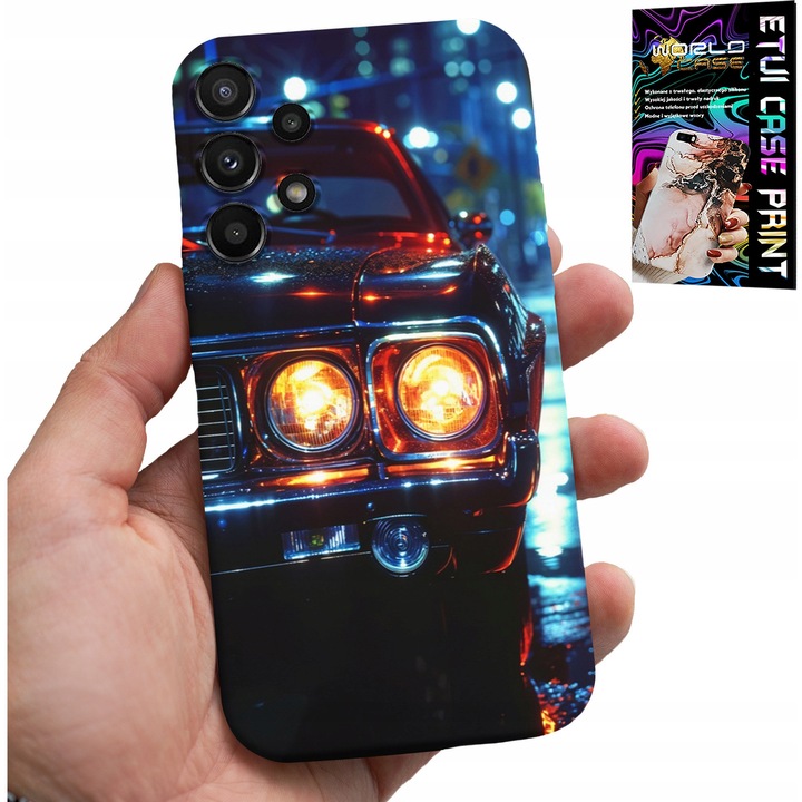 Szilikon tok Samsung Galaxy A32 5G-hez, klasszikus autós design, színes nyomtatás