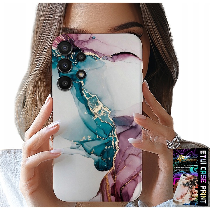 Tok Samsung Galaxy A32 5G-hez, World Case, szilikon, nyomtatott, elegáns