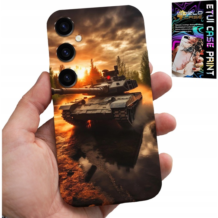 Tok Samsung Galaxy S24-hez, World Case, katonai design, szilikon, többszínű