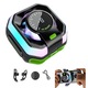 Cooler Magnetic Telefon 15W cu AI – Racire Instant, afisaj digital, iluminare RGB, operare silentioasa, fixare magnetica si cu clema, design compact, USB Type-C, trei moduri de racire, pentru gaming, OUYLAF, Negru