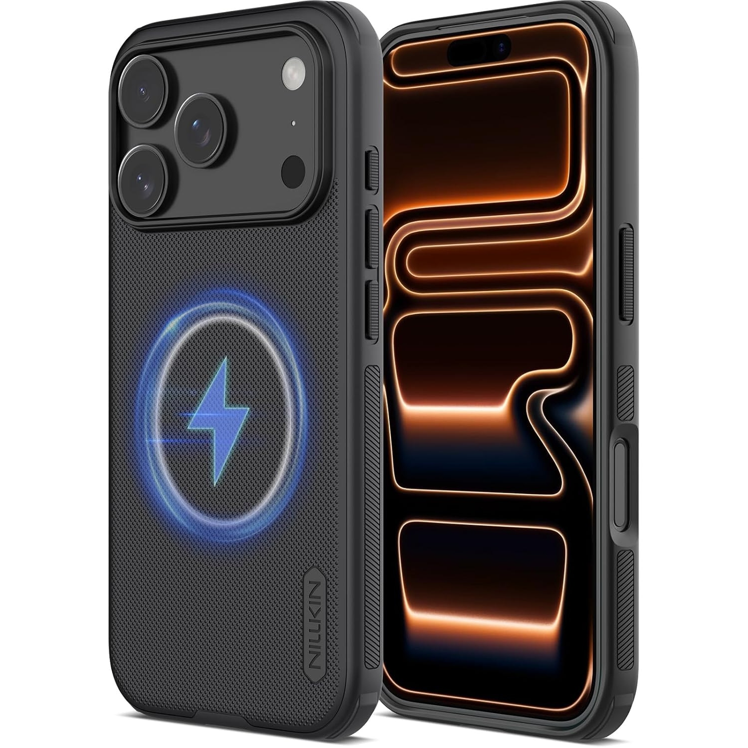 Carcasa Nillkin iPhone 17 Pro Max, protectie metalica lentila, negru