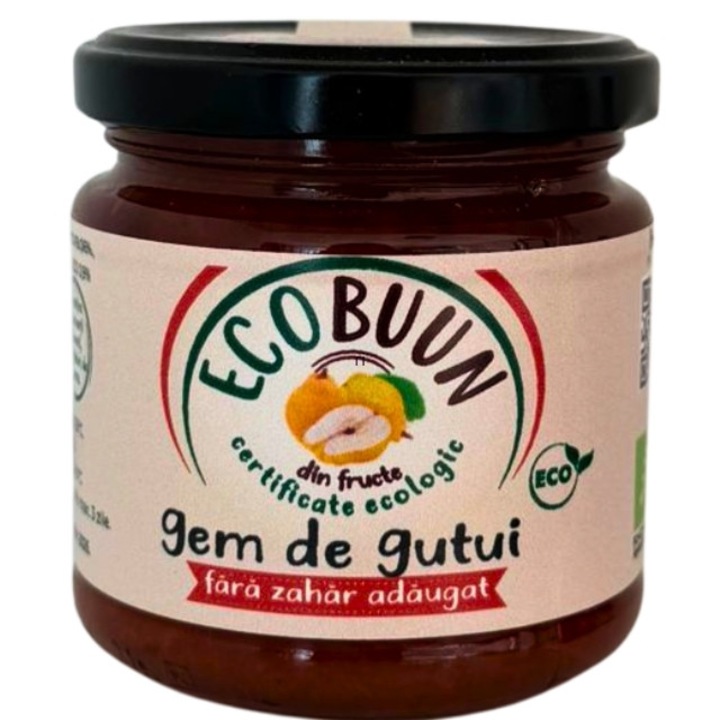 Gem de gutui, BIO, romanesc, fara zahar adaugat, 200 g