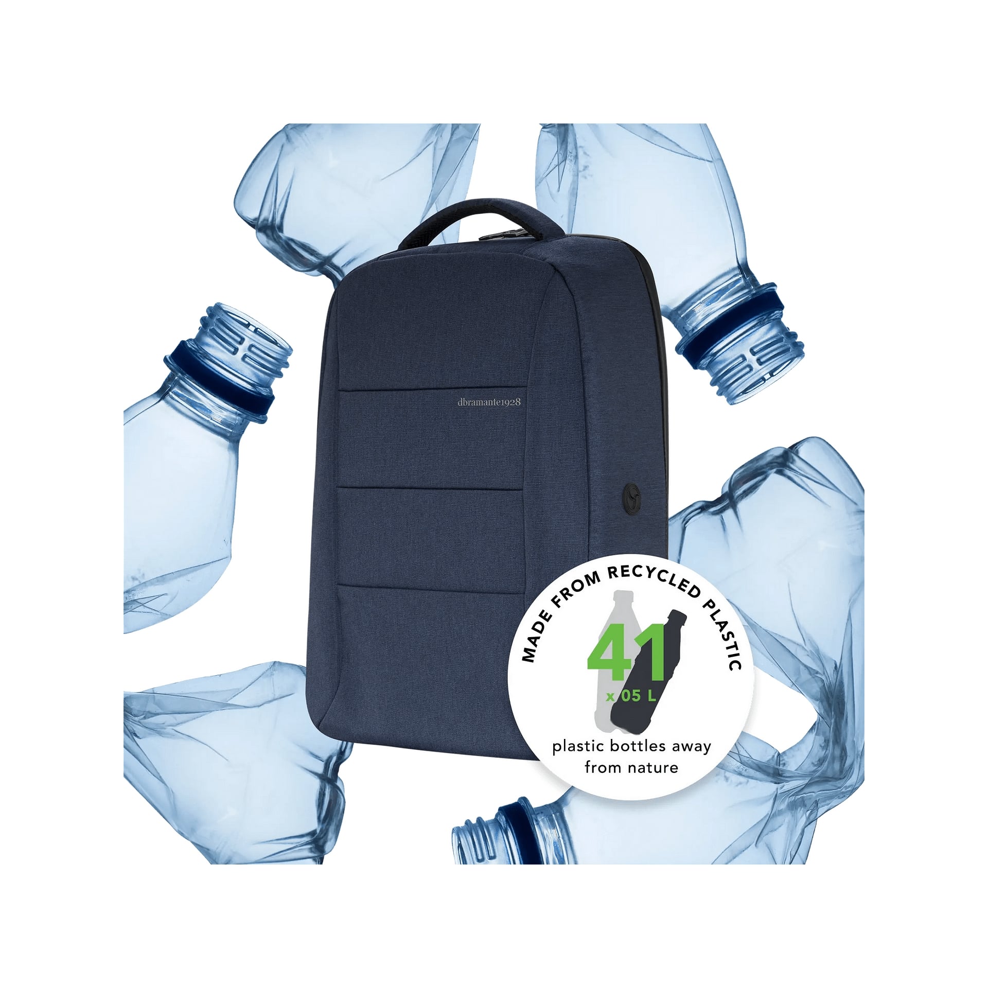 Rucsac reciclat dbramante1928 Christiansborg 16", Dark blue