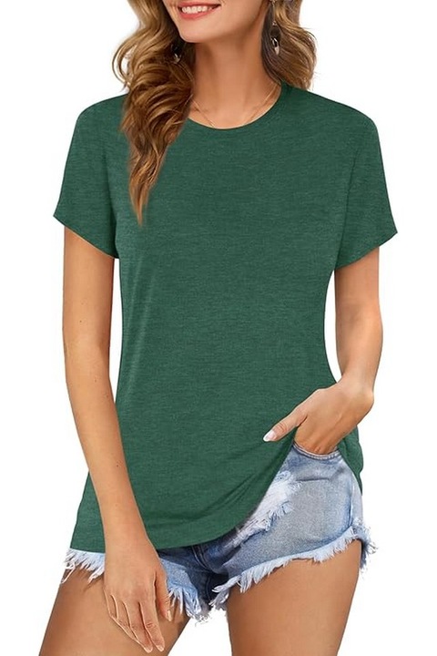 Tricou casual dama, verde, marime S, Beluring