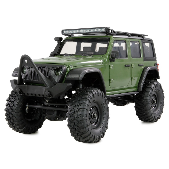 Masina RC cu telecomanda Mini Crosstail CT16, Lungime 31cm, Viteza 10 km/h, Scara 1:16, 2.4Ghz, Lumini LED, 14+