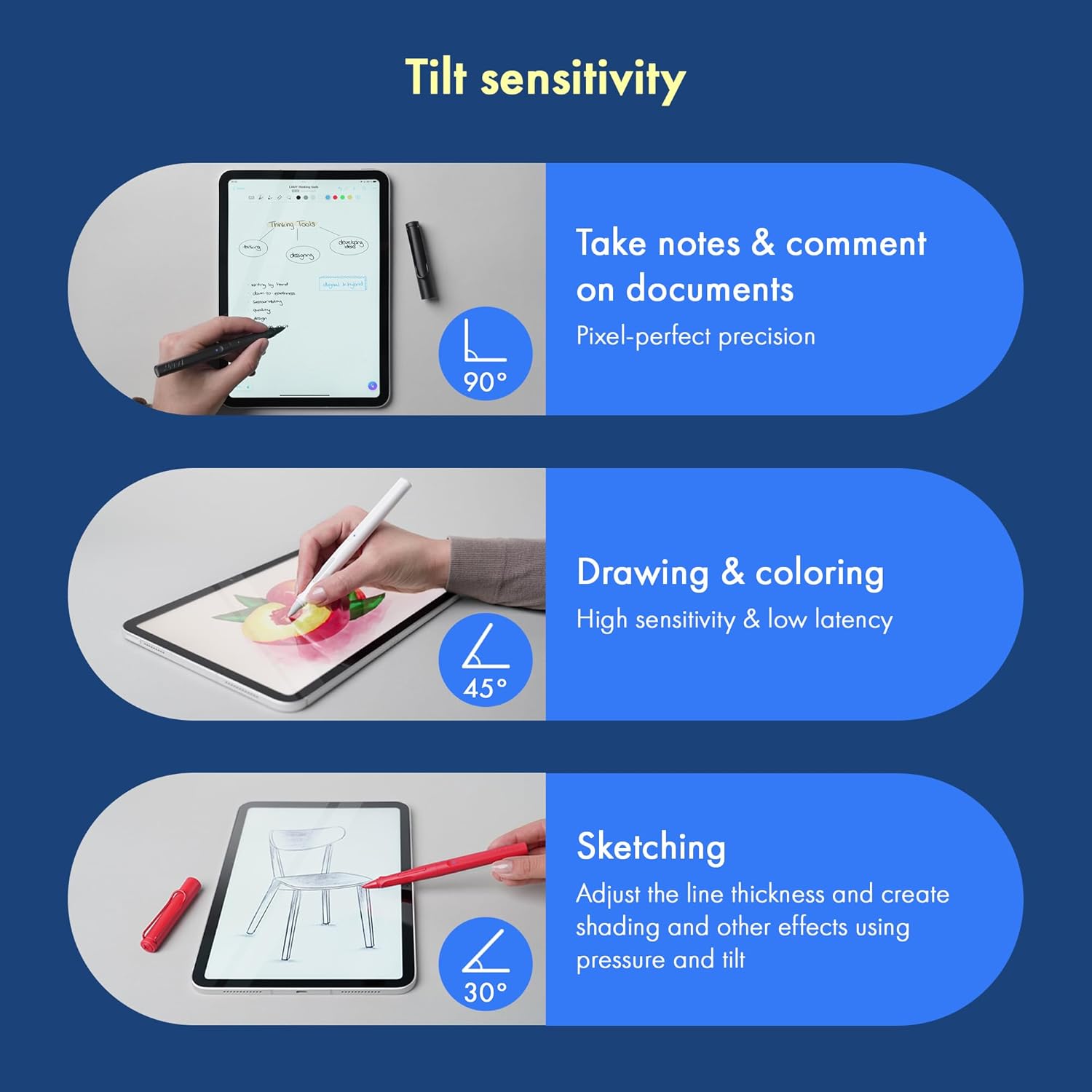 Stylus pen LAMY safari note+ steel black pentru iPad - eMAG.ro