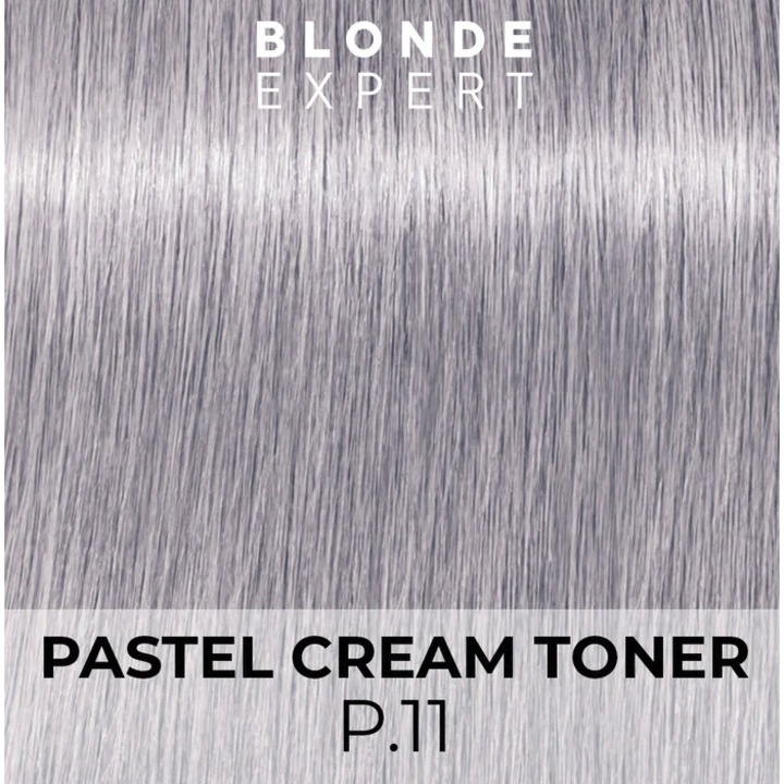 Toner Profesional Pastel, Indola Blonde Expert Pastel Cream Toner, P.11 60ml, pentru Reflexii Creative si Stralucire Radianta