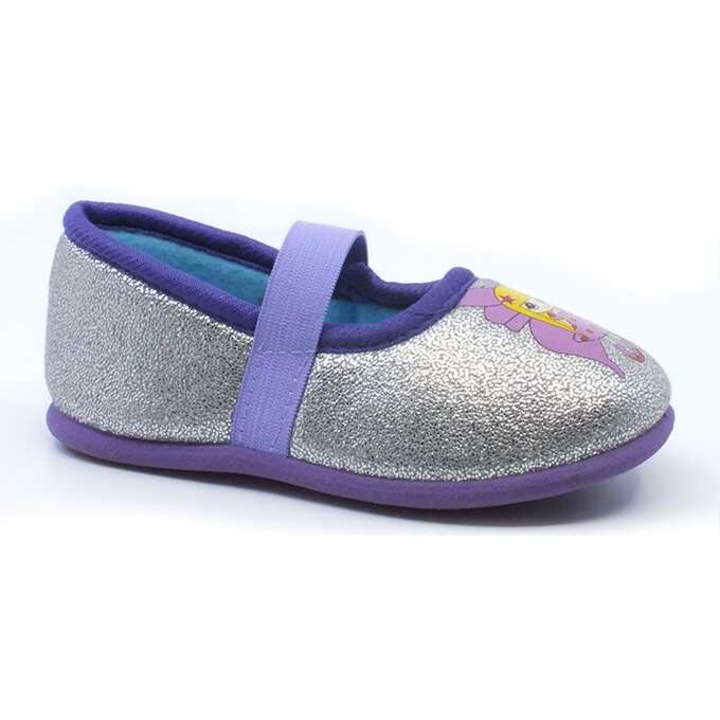 Papuci de casa pentru copii marca Happy Bee, cu banda elastica pentru incaltare si descaltare rapida, cu talpa de cauciuc antiderapanta B1