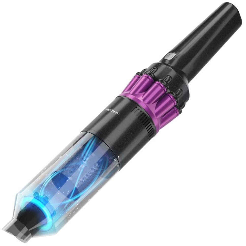 Aspirator de mana fara fir ProfiCare, ideal pentru masina si casa, filtru HEPA, fara sac, 2 trepte putere, 105.000 rpm, operare usoara, intuitiv, versatil, compact, accesorii incluse, antractit
