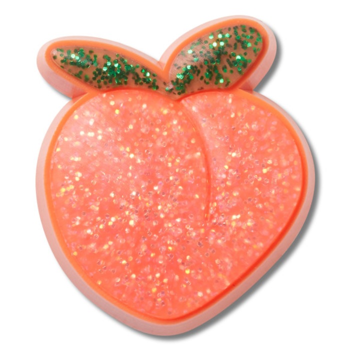 Accesorii saboti, Crocs, Jibbitz Sparkle Peach, personalizabile, pentru copii