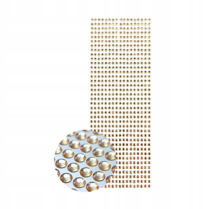 Комплект цирконий, DIYQueen, H843, акрил, златен, 646 броя