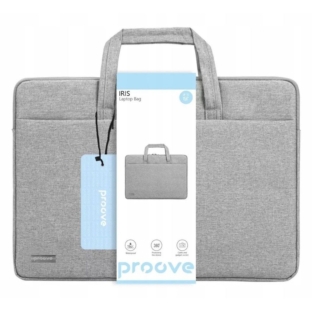 Bag, Proove, Iris, 15.6", 1 compartiment principal + 1 compartiment exterior cu fermoar, protectie completa la 360°, design usor si ergonomic, rezistenta la abraziune, material oxford 300d, interior moale din oxford 210d + velur, protectie impotriva