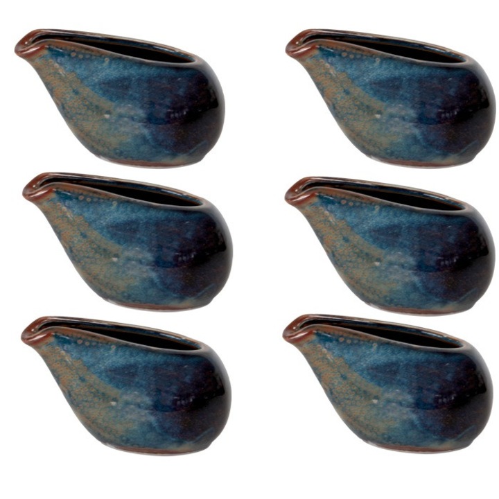 Set 6 sosiere portelan Culinaro Laguna 60ml