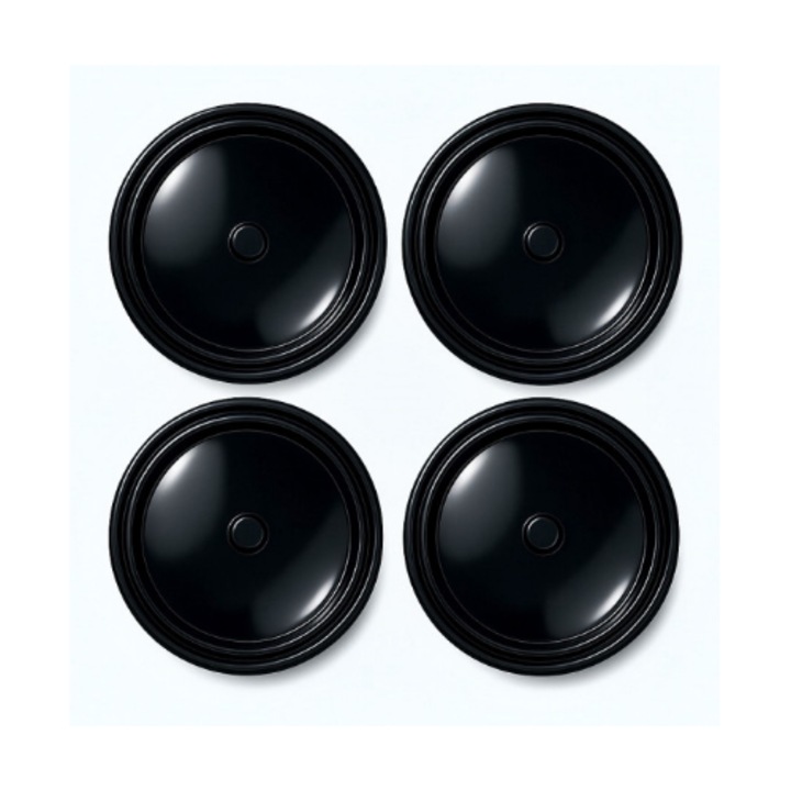 4 db felni kupak készlet idealSTORE, 69 mm külső átmérő, fekete, Védi az agyat és javítja az autó felnik esztétikai megjelenését, Univerzális