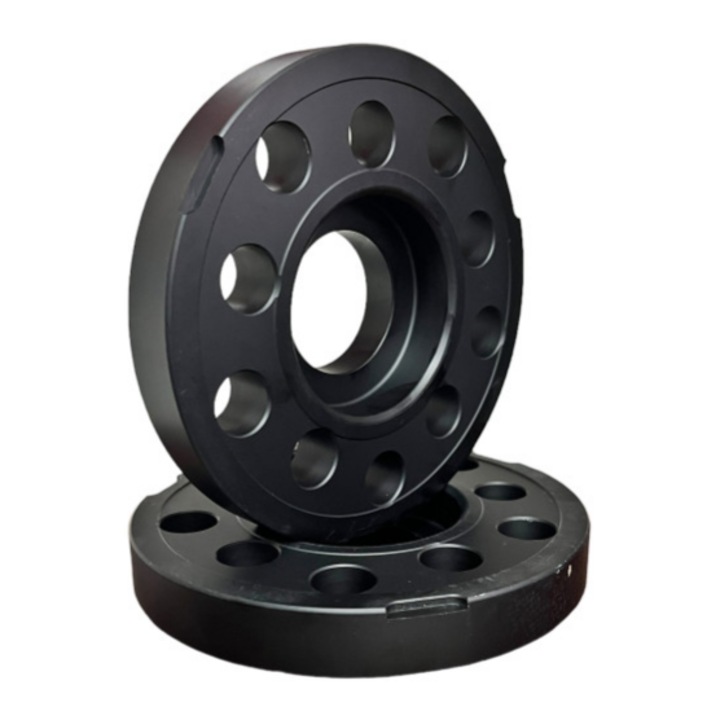 Distantier jante auto idealSTORE Prindere 5x108, 5x98, 5x100, 5x110, 5x114.3 Grosime 20 mm negru, Centrare 67.1–57.1, rezistent la socuri, uzura si coroziune Aluminiu forjat