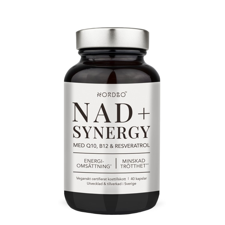 Nordbo NAD+ Synergy, Nicotinamid-ribozid (NR), NORDBO, 40 capsule