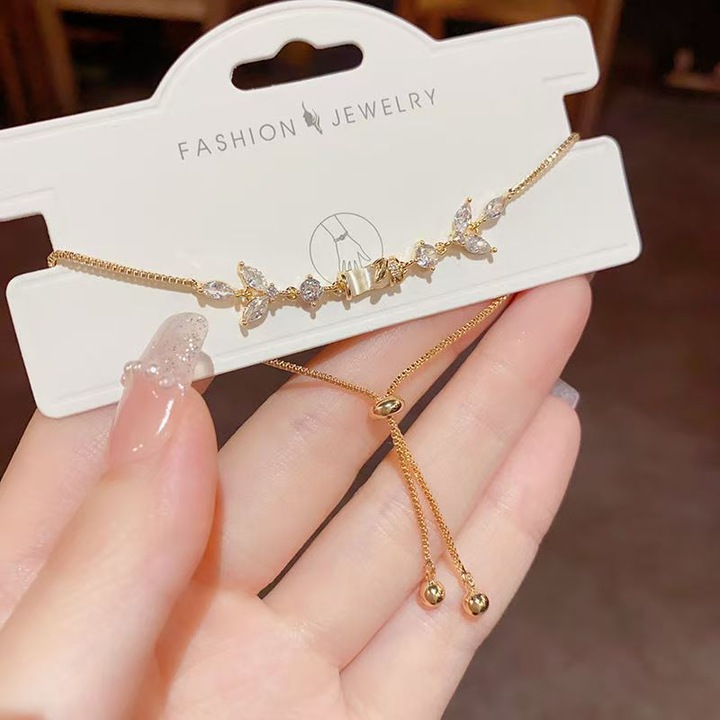 Bratari dama, placat cu aur, auriu