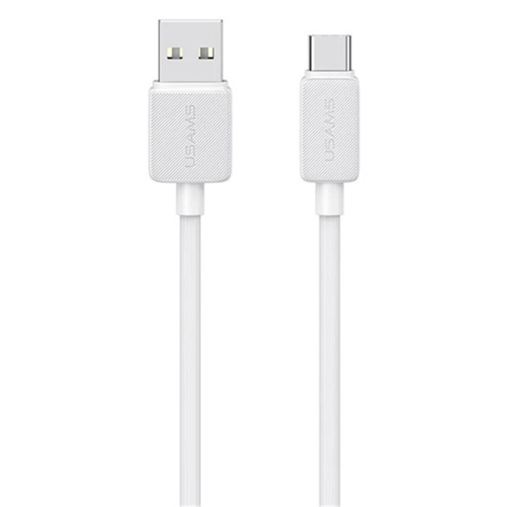 Usams ky adatkábel, usb - type-c, 3a, gyorstöltő, 200cm, fehér