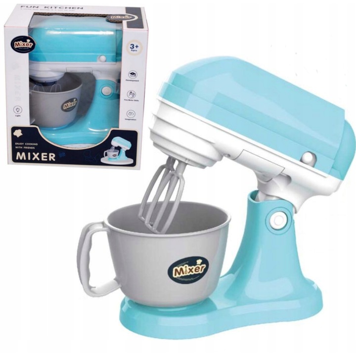 Mikser pentru copii LUXMA cu bol, albastru, 15x14x8cm