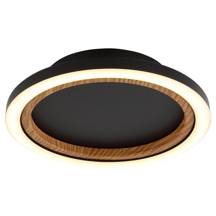 Kerek LED mennyezeti lámpa Dakari, 12W, 490lm, meleg fény 3000K, IP20, fém/alumínium/műanyag, szürke/fehér, Globo Lighting