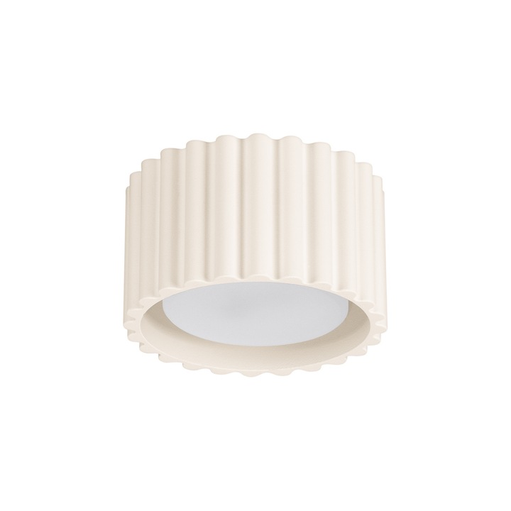 Lampa de tavan, Sollux Lighting, Aura 1, Bej, GX53, Minimalist, pentru living, dormitor, sufragerie, bucatarie, hol