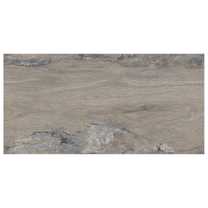 Gresie tip parchet, vitrificata Living Digital Karvel Wood Gris, semi highglossy, 60 x 120, 1.44 mp/cutie