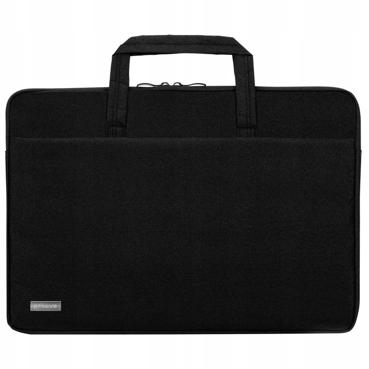 Bag case laptop case, Proove, Iris, 15.6", 1 compartiment principal + 1 compartiment exterior cu fermoar, rezistent la abraziune, protectie completa la 360°, design usor si ergonomic, protectie impotriva prafului si umezelii, negru, material oxford 3