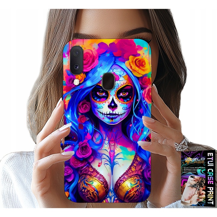 Carcasa pentru Samsung Galaxy A40, World Case, colorată, silicon, imprimare permanentă