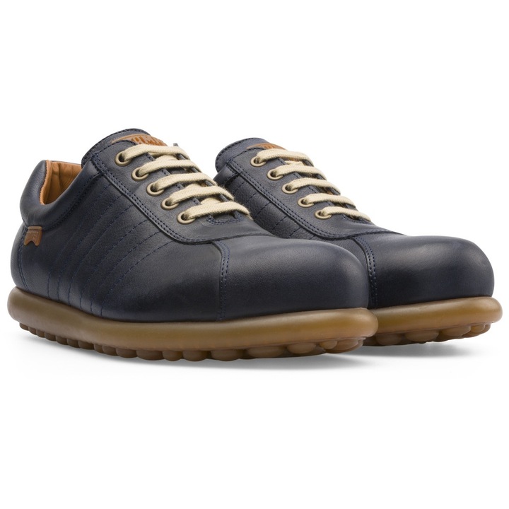 Camper, Pantofi de piele Pelotas Ariel, Albastru, 47