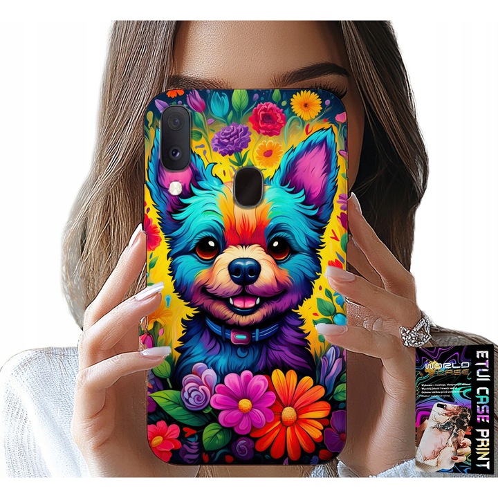 Caz pentru telefon, World Case, floral, silicon, compatibil Samsung Galaxy A40