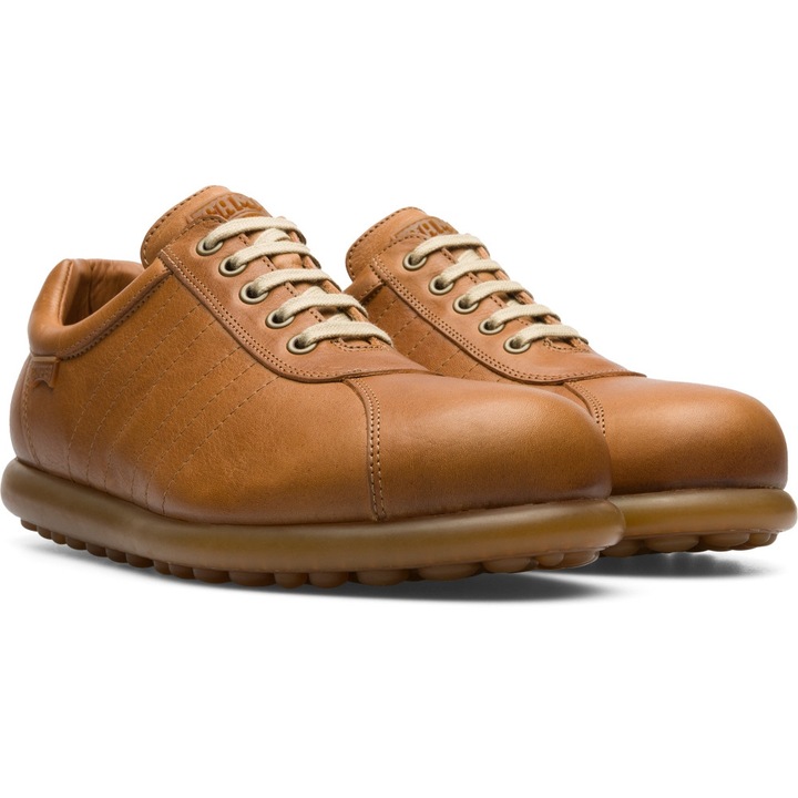 Camper, Pantofi de piele Pelotas Ariel, Caramel, 46