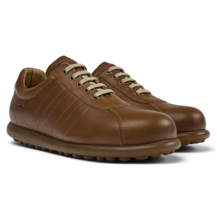 Camper, Pantofi de piele Pelotas Ariel, Maro taupe, 49