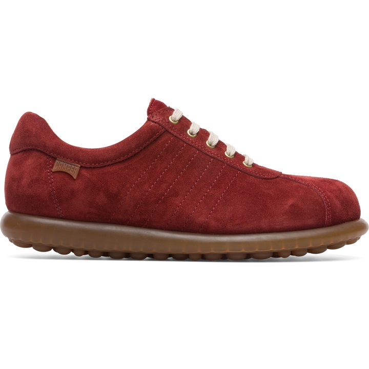 Camper, Pantofi sport din piele intoarsa Pelotas, Rosu