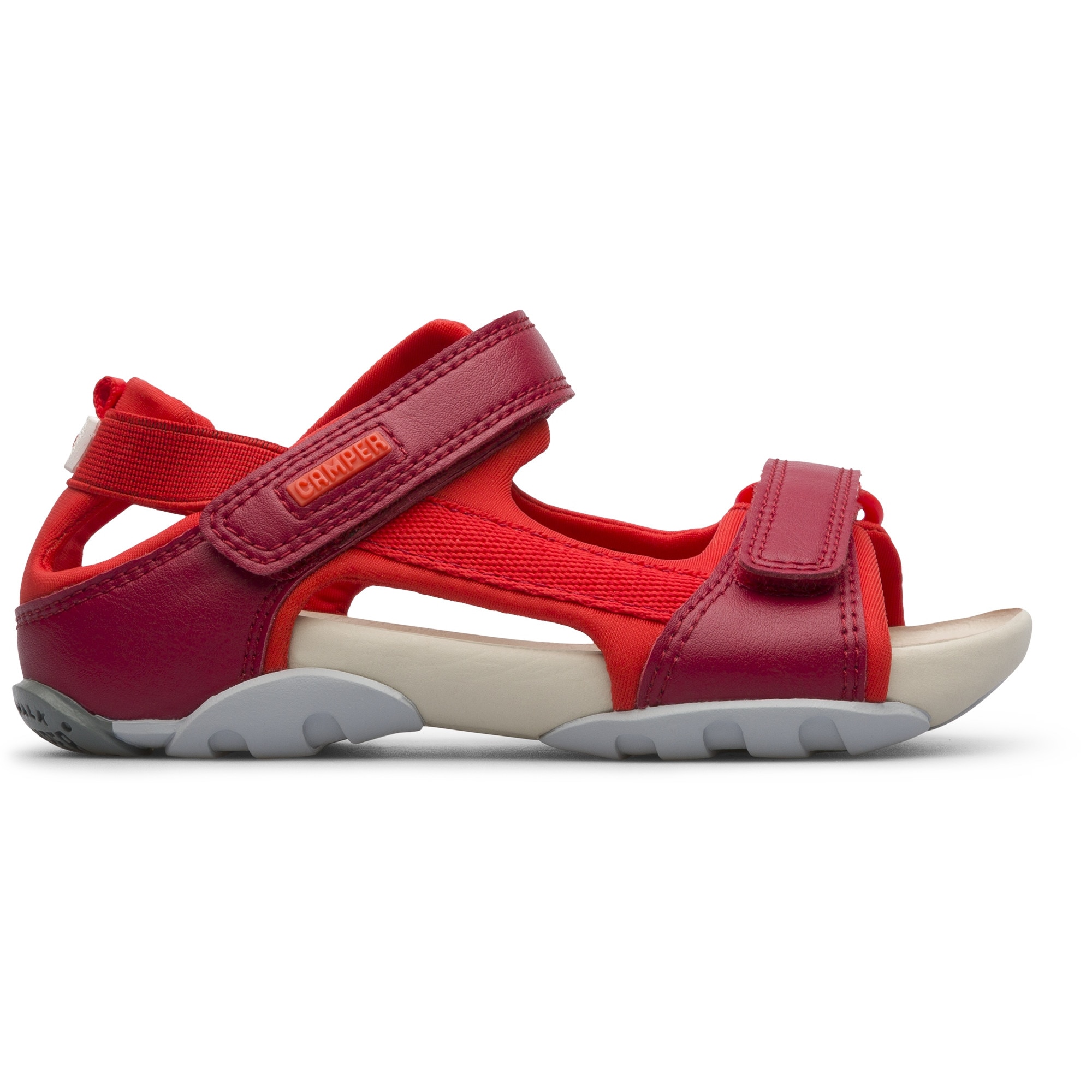Camper, Sandale cu velcro Pus, Rosu, 28 EU